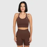 Dámska športová súprava Iron Aesthetics Ultimate short, hnedá · záber 2