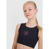 Dívčí sportovní tréninková podprsenka 4F JUNIOR SPORT BRA F148-20S-DEEP BLACK · záber 2