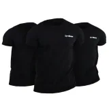 GymBeam Tričko Basic 3Pack Black - Velikost: 3, S | Barva: čierna | Hmotnost: 0,39 kg · záber 2