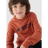 Chlapecká mikina s kapucí 4F JUNIOR SWEATSHIRT-JWAW24TSWSM1223-64S-SALMON CORAL · záber 2