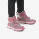 QUECHUA Detská zimná nepremokavá obuv SH500 suchý zips 24-38 ružová 30 · záber 2