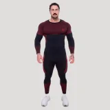 GymBeam OG1 Seamless Longsleeve Black/Red - Méret: XL | Szín: Fekete | Tömeg: 0,33 g | Csomag: 60 · záber 5