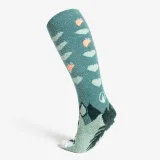 DECATHLON Detské jazdecké podkolienky Sweet&Warm veľ. 32 – 37 zelené bez · záber 2
