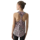 Dívčí tílko 4F JUNIOR TSHIRT-4FJWSS24TTSHF1141-56A-LIGHT PINK ALLOVER · záber 4