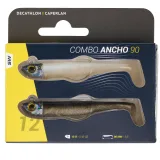 CAPERLAN Súprava mäkkých nástrah shad texan Ancho 90 12 g č/b chrbátik na morský rybolov bez · záber 2
