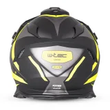 Moto prilba W-TEC Valso Graphic Farba čierno-šedo-fluo, · záber 4