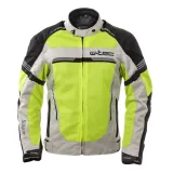 Pánska letná moto bunda W-TEC Saigair Farba Fluo Yellow-Black, · záber 3