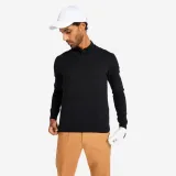 INESIS Pánsky golfový pulóver s výstrihom do V čierny S · záber 1