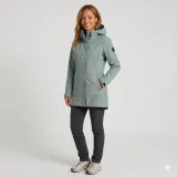 Dámska turistická softshellová bunda s kapucňou NORTHFINDER YULIANA-263greengrey · záber 5