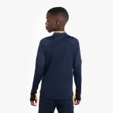 KIPSTA Detská futbalová mikina CLR 1/2 zips modro-oranžová 10-11 r (141-150 cm) · záber 2