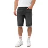 Pánské denimové kraťasy VOLCANO MIST-701-GRAPHITE · záber 1