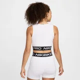 Dámské tréninkové tričko s krátkým rukávem NIKE PRO DF 365 CROP TANK-100 WHITE BLACK · záber 3