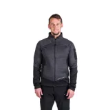 Pánská zateplená turistická mikina se zipem NORTHFINDER GIACOMO-411greyblack · záber 1