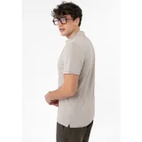 Pánské polo tričko s krátkým rukávem VOLCANO O-CHASE-BEIGE · záber 3