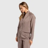 Dámska mikina na zips Iron Aesthetics Enigma, hnedá · záber 5