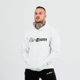 GymBeam Mikina PRO Hoodie White - Velikost: S | Barva: biela | Hmotnost: 0,45 kg | Balení: 24 · záber 2