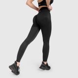 Bezešvé legíny Iron Aesthetics Seamless Butt, černé · záber 3