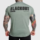Férfi póló Iron Aesthetics Blackout, zöld · záber 1