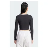 Dámské tričko s dlouhým rukávem ADIDAS ORIGINALS 3S LS CROP-BLACK · záber 4