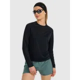 Dámské běžecké tričko s dlouhým rukávem 4F LONGSLEEVE FNK F415-WAW25TFLOF415-20S-DEEP BLACK · záber 2