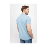 Pánské polo tričko s krátkým rukávem VOLCANO NICK-601-BLUE · záber 2