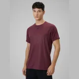 Pánské regular rychleschnoucí tréninkové tričko - burgundské · záber 2
