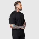 Oversized tričko Iron Aesthetics 3D, čierne · záber 4