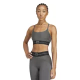 Dámská sportovní tréninková podprsenka ADIDAS HYG RIB BRALETT GRESIX BLACK · záber 1