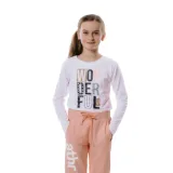 Dievčenské tričko s dlhým rukávom AUTHORITY KIDS T-WONDERFUL navy · záber 7