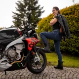 Dámske moto jeansy W-TEC Dynetis Lady Farba modrá, · záber 5