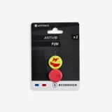 ARTENGO Tenisový tlmič vibrácií Fun červeno-žltý 2 ks bez · záber 1