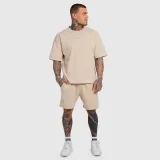 Pánska súprava Iron Aesthetics X Washed, béžová · záber 1