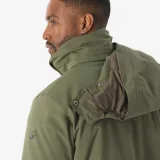 QUECHUA Pánska turistická parka NH500 nepremokavá do -10°C zelená XL · záber 2