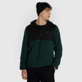 Pánský fleece s kapucí regular - zelený · záber 1