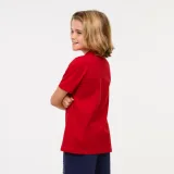 PUMA Detské bavlnené tričko s potlačou červené 11-12 r (152 cm) · záber 2
