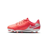 Chlapecké fotbalové kopačky outdoorové NIKE Tiempo Legend 10 Academy Jr FG MG hot lava white · záber 2