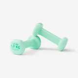DOMYOS ČINKY NA FITNESS 2 × 1 KG ZELENÉ 1kg · záber 1