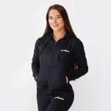 GymBeam Dámská mikina Zipper Hoodie Black - Velikost: XS | Barva: čierna | Pohlavie: Dámské | Hmotnost: 0,43 kg | Balení: 25 · záber 9