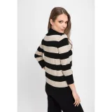 Dámský svetr VOLCANO S-TESS-102M 700-BEIGE MEL BLACK · záber 2