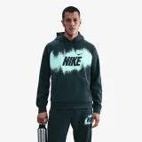 Pánska zateplená tréningová mikina s kapucňou NIKE M NK TF FLEECE PO HD GFX SEAWEED · záber 2