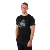 Férfi rövid ujjú túrázó póló NORTHFINDER BENED-269black · záber 1