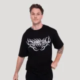 GymBeam Tričko Thorn Black - Velikost: S | Barva: Čierna | Hmotnost: 0,2475 kg | Balení: 85 · záber 1