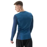 Pánské tréninkové tričko s dlouhým rukávem 4F LONGSLEEVE FNK-WSS24TFLOM183-32S-DENIM · záber 4