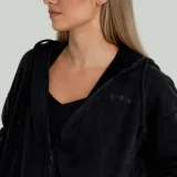 STRIX Women‘s Zip Hoodie Washed Black - Velikost: S | Barva: Čierna | Hmotnost: 0,84 kg | Balení: 27 · záber 2
