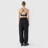 Dámské kalhoty casual parachute oversize - černé · záber 2