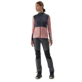 Dámská turistická mikina se zipem 4F FLEECE-AW23TFLEF142-56S-LIGHT PINK · záber 4