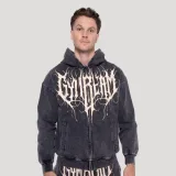 GymBeam Mikina Abyss Charcoal - Velikost: S | Barva: čierna | Hmotnost: 0,83 kg | Balení: 28 · záber 7