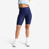 DOMYOS Dámske fitness šortky cyklistického strihu s vysokým pásom tmavomodré 2XL · záber 1