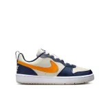 Chlapecká rekreační obuv NIKE Court Borough Low Recraft Jr orewood brown orange midnight navy · záber 3
