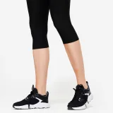 DOMYOS Pružné dámske 3/4 legíny na fitness – dymovo čierne M (W30 L31) · záber 2
